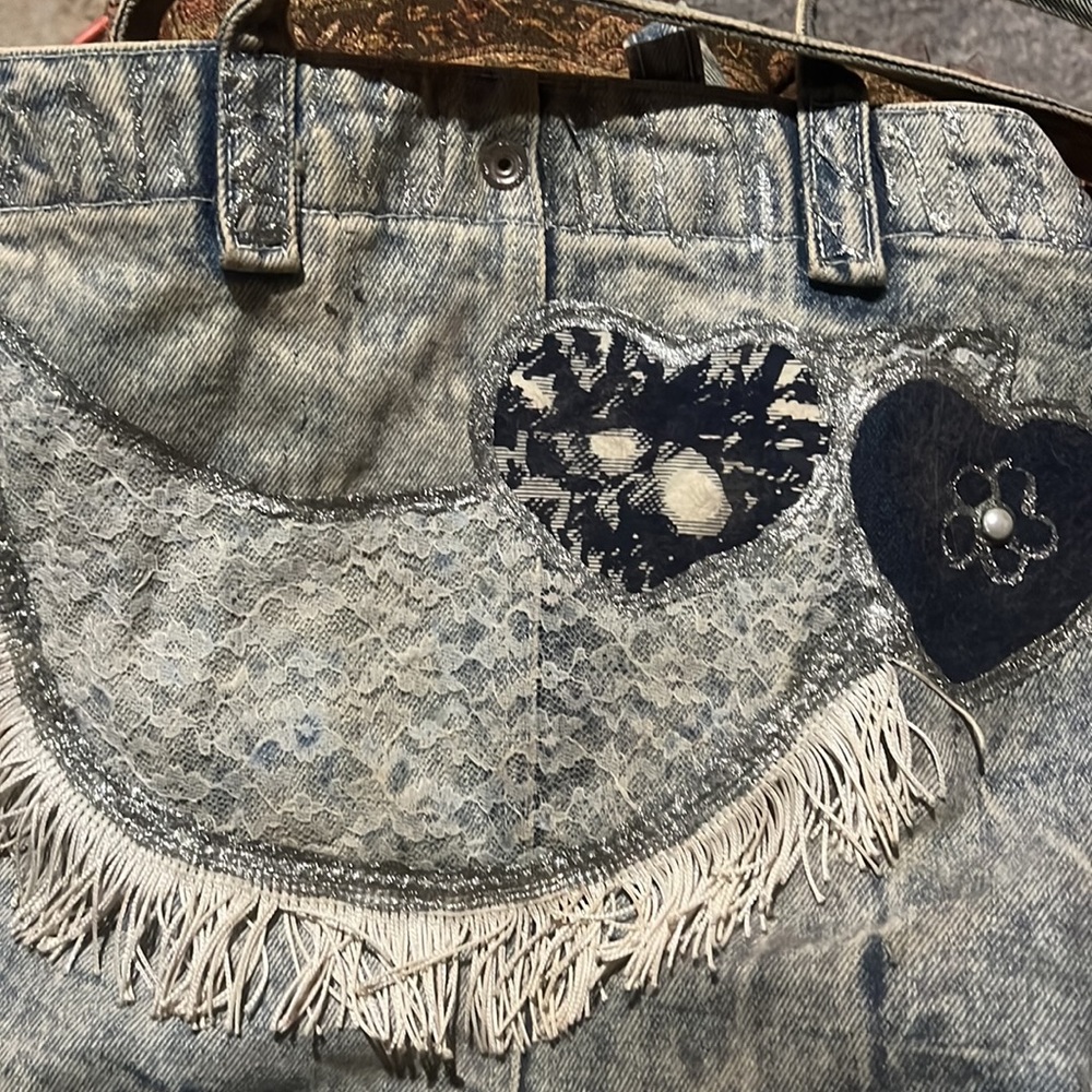 Vintage Denim Nijovo large BOHO Tote - Picture 5 of 11
